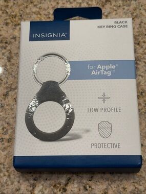 NEW! Black Key Ring Case for Apple AirTag - Protective Low Profile